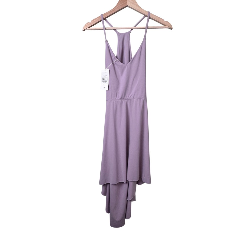 Halara Backless High Low Activity Dress Purple Racerback Size M NEW